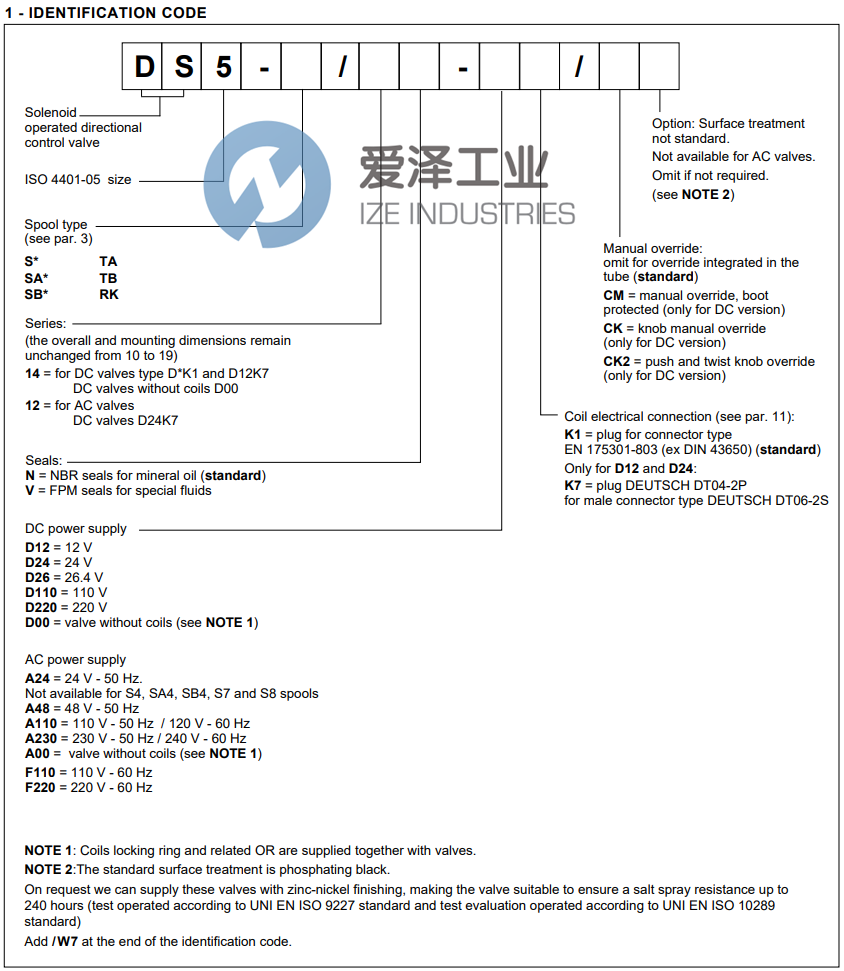 DUPLOMATIC換向閥DS5-SA114N-D220K1CM 愛澤工業(yè) ize-industries (2).png